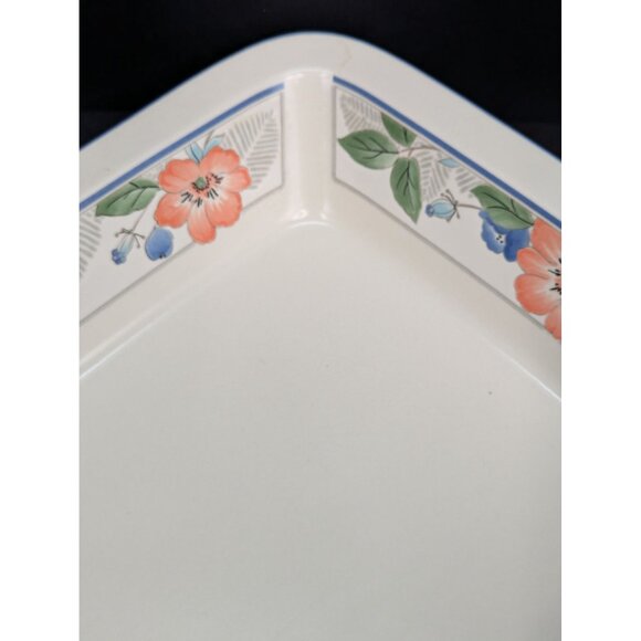 Mikasa Intaglio CAC42 Country Poppies Baking Casserole Dish 10 1/2" x 13" - Picture 6 of 8